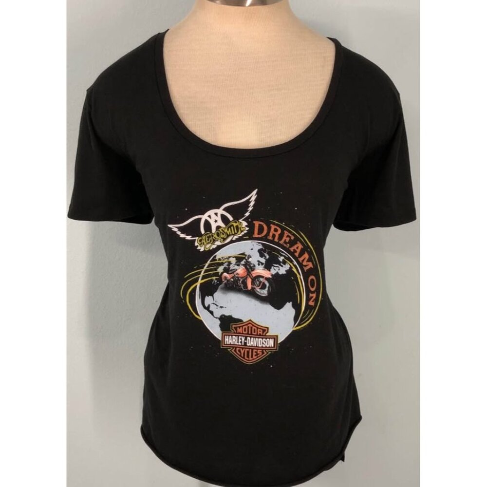 Harley Davidson Shirt XL Women Aerosmith - Dream On